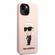 4. Etui Karl Lagerfeld Silicone Ikonik na iPhone 13 / 14 - różowe