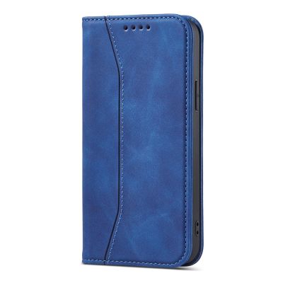 10. Magnet Fancy Case etui do iPhone 13 Pro Max pokrowiec portfel na karty kartę podstawka niebieski