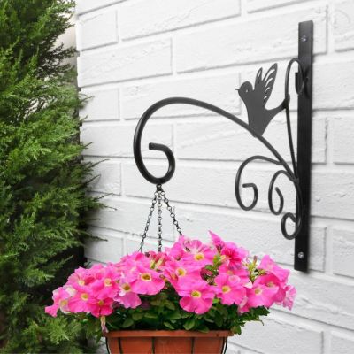 3. WIESZAK NA ROŚLINY METALOWY CZARNY 28X25CM KINZO