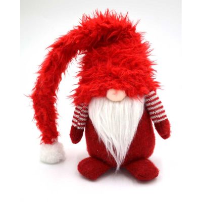 6. SKRZAT GNOM  Z FUTRZANĄ CZAPĄ 64,5CM