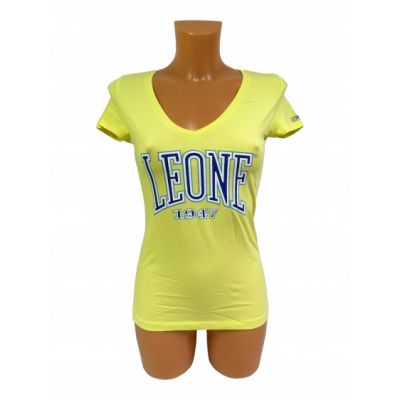 T-shirt damski LEONE LW1022/S16 żółty "S"