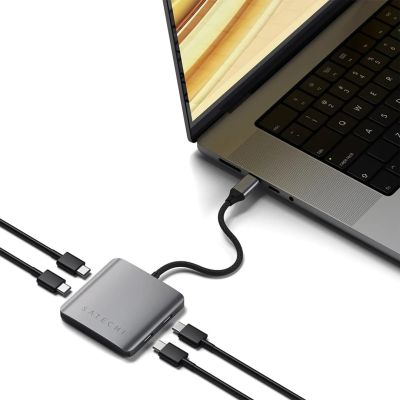 6. Satechi - Hub - z Power Delivery - 4 x USB-C 3.2 Gen 2 - Komputer stacjonarny