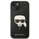 3. Etui Karl Lagerfeld Saffiano Karl's Head Patch na iPhone 14 Plus - czarne