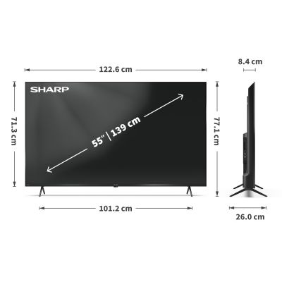 8. Sharp 55HL4265E Telewizor 139,7 cm (55") 4K Ultra HD Smart TV Wi-Fi Czarny