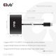 3. Hub USB Club Hub 3D MST (Multi Stream Transport) DisplayPort 1.4 na 4x DisplayPort, Cztery monitory, 4x 4K30Hz, 8K30Hz