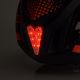 9. Kask rowerowy full-face Meteor Lupus S 48-52 cm czarny/czerwony