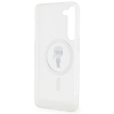 7. Etui Karl Lagerfeld IML Ikonik MagSafe na Samsung Galaxy S23+ - przezroczyste