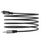 4. Dudao kabel audio Lightning - mini jack 3.5mm 1m szary (L11PRO)