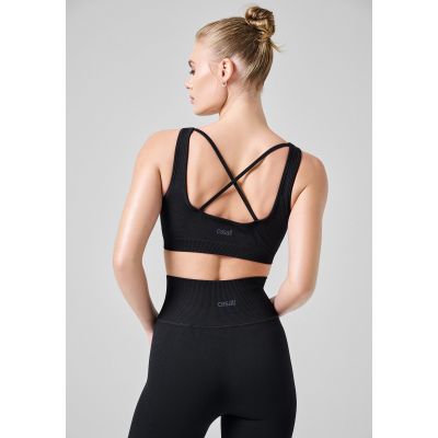 3. Top CASALL Scallop Seamless Bralette czarny