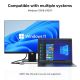 5. UNITEK V1304A adapter kablowy 0,15 m USB Typu-A HDMI + VGA (D-Sub) Szary