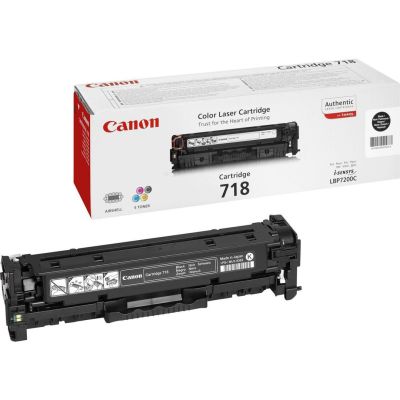 2. Canon CRG-718 Bk kaseta z tonerem 1 szt. Oryginalny Czarny