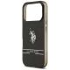 6. Etui US Polo DH and Bottom Stripe Logo MagSafe na iPhone 17 Pro - czarne