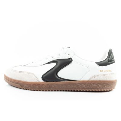 11. Buty sportowe damskie sneakersy Skechers Kickoff białe skórzane