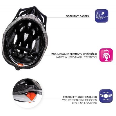 16. Kask rowerowy Meteor MV29 Unrest 24700-24702