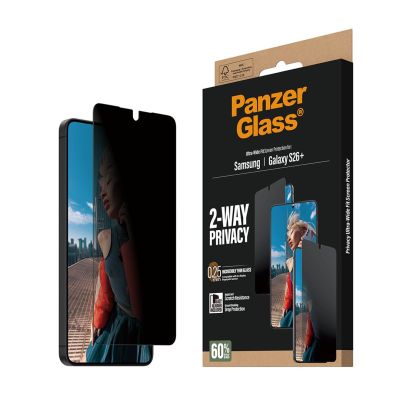7. PanzerGlass ® 2-Way Privacy Screen Protector Samsung Galaxy S26+ | Ultra-Wide Fit w. EasyAligner Przezroczysta ochrona ekranu 1 szt.