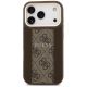 3. Etui Guess 4G Stripe MagSafe na iPhone 17 Pro - brązowe