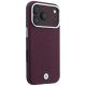 4. Etui BMW Sign Centered Deboss MagSafe na iPhone 17 Pro Max / 18 Pro Max - bordowe