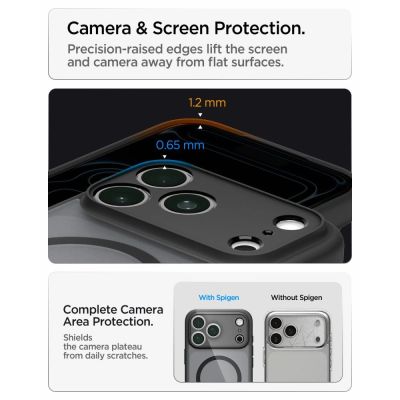 11. Etui Spigen Ultra Hybrid MagSafe na iPhone 18 Pro Max / 17 Pro Max - frost black