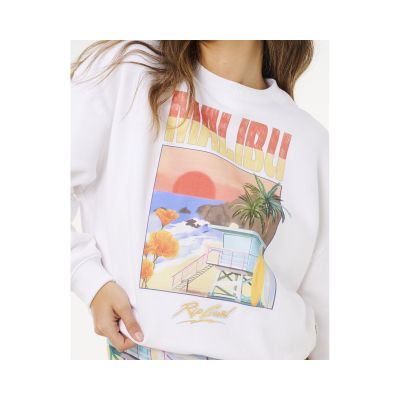 5. Bluza damska RIP CURL Hayley O O/S Drop Shldr Crew biała