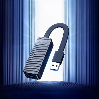 6. Adapter sieciowy Orico UTK-U3 USB-A 3.0 do RJ45 Gigabit Ethernet 1 Gbps - czarny