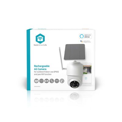 11. Kamera zewnętrzna Nedis Smartlife 4G, IP65 czujnik ruchu, night vision, biały