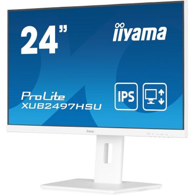 6. Iiyama TFT XUB2497HSU IPS 24'' HDMI/DP/2xUSB/hoev/weiß - Płaski ekran - 60.5 cm
