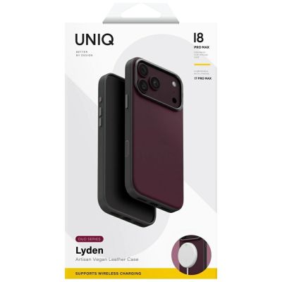 6. Etui UNIQ Lyden DS Magclick Charging na iPhone 18 Pro Max / 17 Pro Max - bordowe