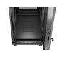 11. Szafa instalacyjna rack stojąca 19" 32U 600x1000 czarna drzwi perforowane LCD Lanberg (Flat Pack)