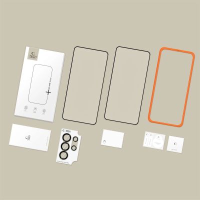 7. Szkło hartowane Tech-Protect Easy Set+ 3-Pack na Samsung Galaxy S26 Ultra - czarne