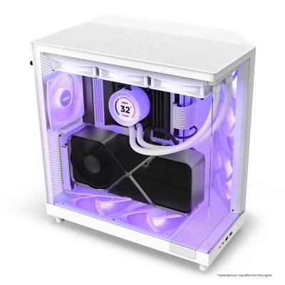15. NZXT OBUDOWA KOMPUTEROWA NZXT H6 FLOW RGB MIDI TOWER Z OKNEM BIAŁA
