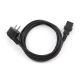 3. Kabel GEMBIRD PC-186-VDE (C13 / IEC C13 / IEC 320 C13 - Schuko ; 1,8m; kolor czarny)