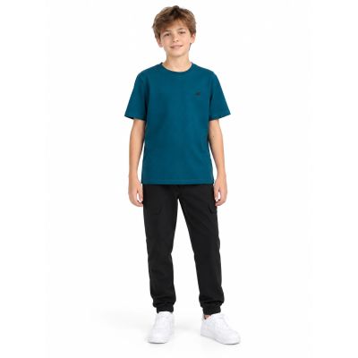 4. T-shirt bawełniany chłopięcy 4F 4FJWAW26TTSHM3507-40S