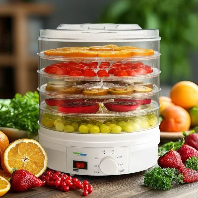 7. Suszarka do grzybów, warzyw i owoców GreenBlue GB190 (250W; kolor biały)