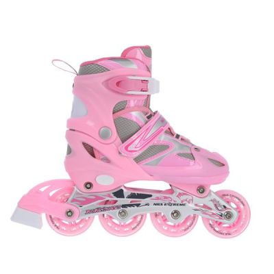 33. Łyżworolki Nils Extreme 2w1 Pink r.39-42 NH18366 A