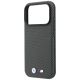 6. Etui BMW M Quadrille Kevlar Metal Logo MagSafe na iPhone 17 Pro Max / 18 Pro Max - szare
