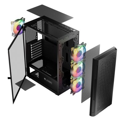 19. LOGIC OBUDOWA ARAMIS ARGB MIDI USB 3.0 BLACK