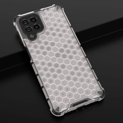 18. Honeycomb etui pancerny pokrowiec z żelową ramką Samsung Galaxy M53 5G przezroczysty