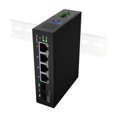 14. SWITCH LANBERG ILGE-4P-2S-90 LIGHT INDUSTRIAL POE 1XBT 3XAT 2XSFP DIN GIGABIT ETHERNET