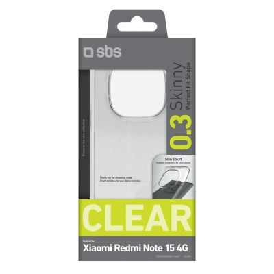 2. Etui SBS Skinny Cover na Xiaomi Redmi Note 15 4G - przezroczyste