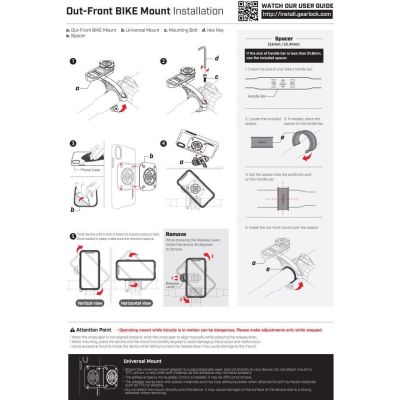 3. Uchwyt Spigen Gearlock MF100 na mostek rowerowy - czarny