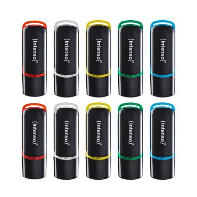 3. Intenso 3511561 pamięć USB 8 GB USB Typu-A 2.0 Czarny, Czerwony, Zielony, Przezroczysty, Żółty, Niebieski