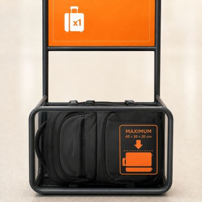 23. Plecak Wozinsky WPW-20L z kieszenią na laptopa podróżny 40x20x25 cm do luku bagażowego - czarny