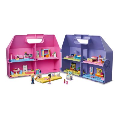 4. LEGO Friends 42697 - Kreatywna walizka z domkiem dla lalek