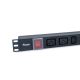 3. Equip 333316 rozdzielacz zasilania PDU 8 x gniazdo sieciowe 1U Czarny