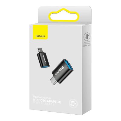 5. Adapter Baseus Ingenuity Series z USB-C do USB-A 10Gb/s - czarny