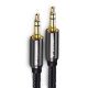 2. Wozinsky uniwersalny kabel mini jack 2x kabel AUX 3 m czarny