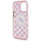 7. Etui Karl Lagerfeld IML Monogram Karl & Choupette Head MagSafe na iPhone 16 Pro - różowe