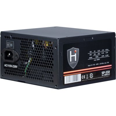 2. Inter-Tech HIPOWER SP-550 moduł zasilaczy 550 W 20+4 pin ATX ATX Czarny