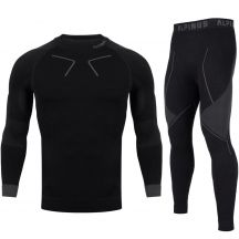Bielizna termoaktywna Alpinus Tactical Base Layer Set czarno-szara M GT43276