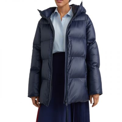 12. TOMMY HILFIGER KURTKA DAMSKA PADDED LOGO COAT